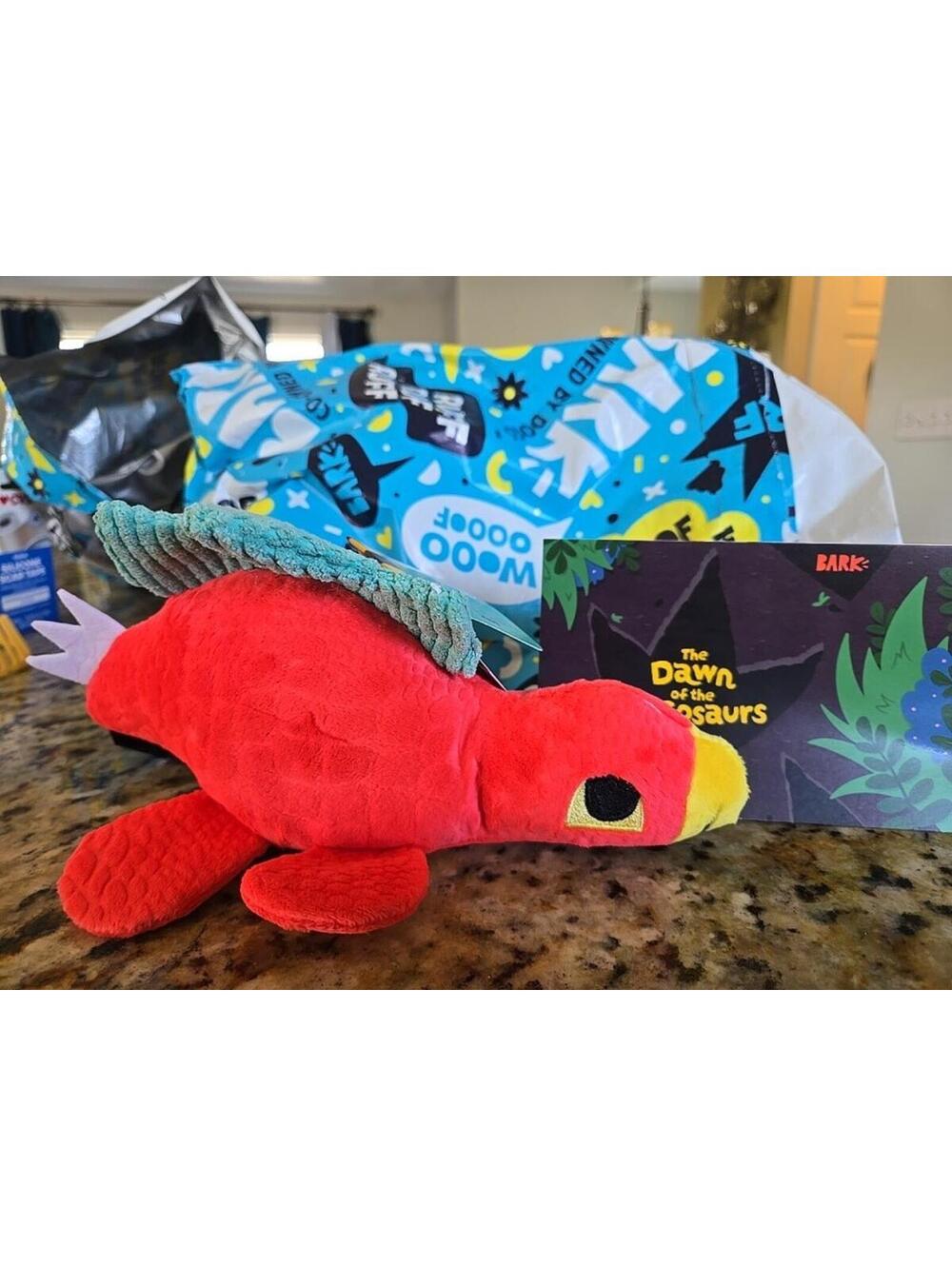 Bark Box Dog Toy Dinosaur Stella Stegasaurus Medium New Nwt
